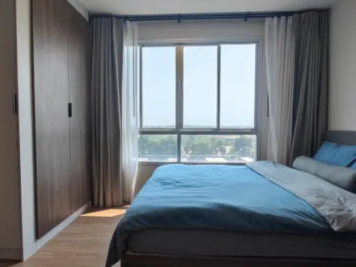 For rent, D Condo Than Charan, well-furnished, plus a clear, airy view. comfortable price If interested, you need to reserve now.