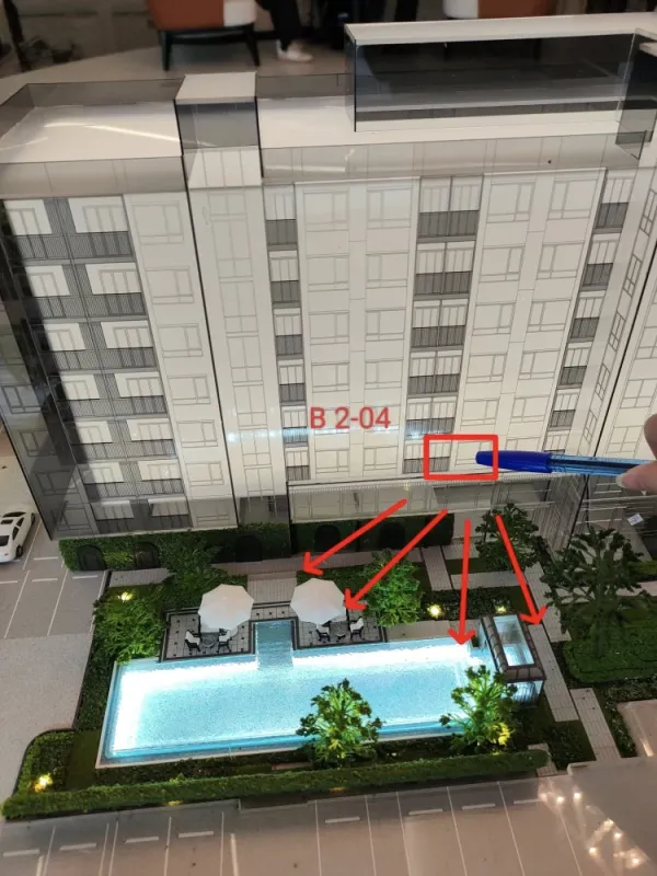 ขายดาวน์ THE ORIGIN Sukhumvit 105 ชั้น 3 วิวสระน้ำ ทำเลดี น่าอยู่ จองเลย ห้ามพลาด