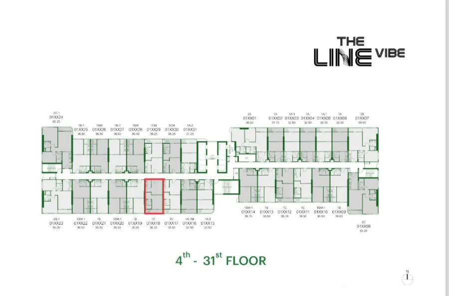 ขายดาวน์ The line vibe 1 ห้องนอน 1 ห้องน้ำ ชั้นสูง ได้วิวดี รีบมาจับมาจองเป็นเจ้าของได้แล้ววันนี้