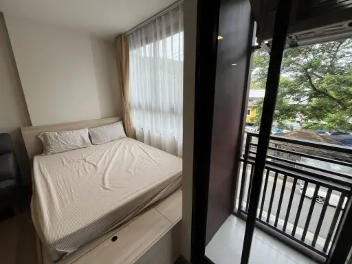 ให้เช่า THE MUVE Sukhumvit 107 ห้องมุมคนไม่พลุกพล่าน ทำเลดี มาพร้อมเฟอร์ครบครัน ดีแบบนี้ห้ามพลาด