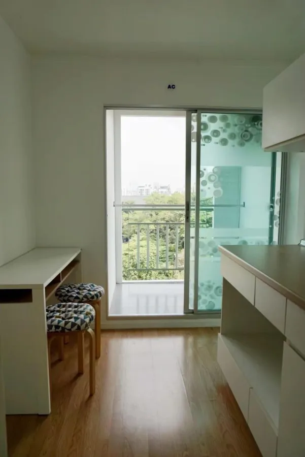 Condo for sale,rent Lumpini Ville Sukhumvit 109-Bearing, 4th floor, comes with full set of furniture. You can't miss it, book now.