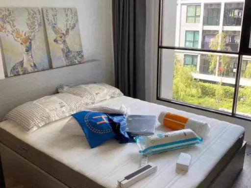 Atmoz Ladprao 15 condo for rent, new room, fully furnished, ready to move in, convenient to travel, hurry and book now