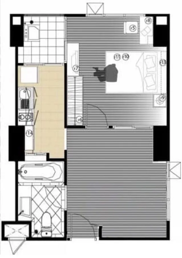 Sale Life @ Ratchada-Sutthisan, corner room, with windows in every room, clear view, not uncomfortable. You can reserve first.