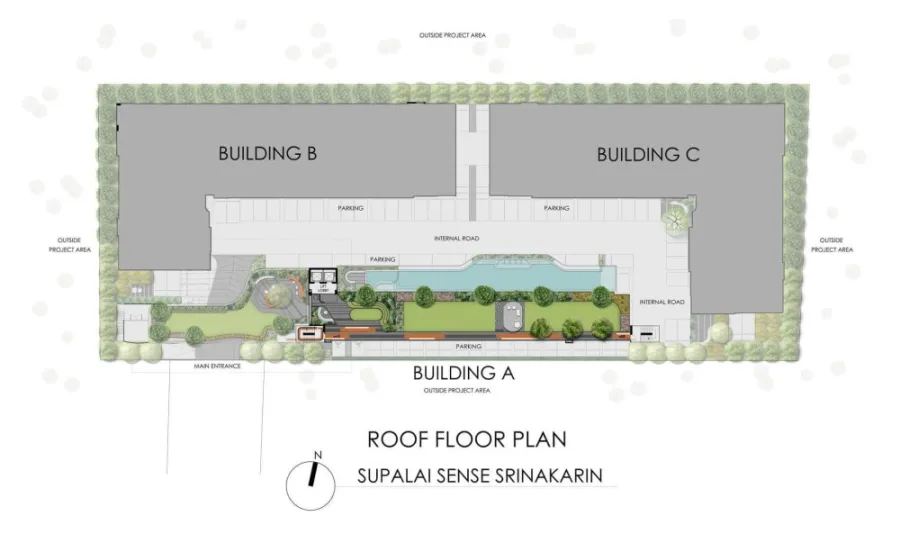Down payment for sale, Supalai Sense Srinakarin, 2nd floor, open view, good location, good project, nice location, book now, don't wait.