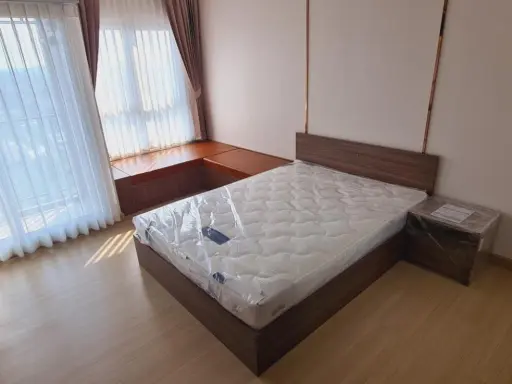 Condo for rent, Supalai Veranda Sukhumvit 117, beautiful view, facing the Three-Headed Elephant, next to BTS Pu Chao.