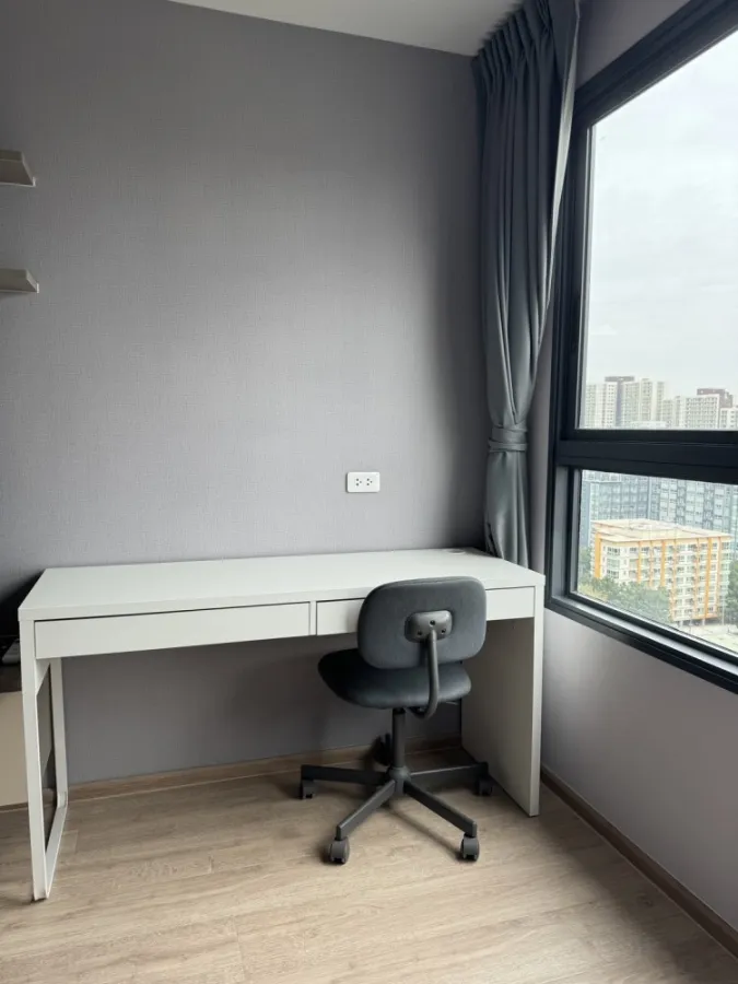 For rent!! Condo Ideo Rama 9 - Asoke, 17th floor, Building B, fully furnished. Ready to move in, don't miss it!!