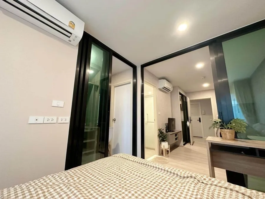 ขาย ให้เช่า The Origin Sukhumvit105 ห้องติดวอลเปเปอร์อย่างดี โทนขาว ละมุนตา ราคาละมุนใจ ซื้อเลย