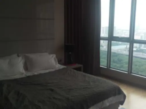 Condo for rent, The Address Asoke, high floor, good view, complete furniture and electrical appliances. Let's drag the luggage.