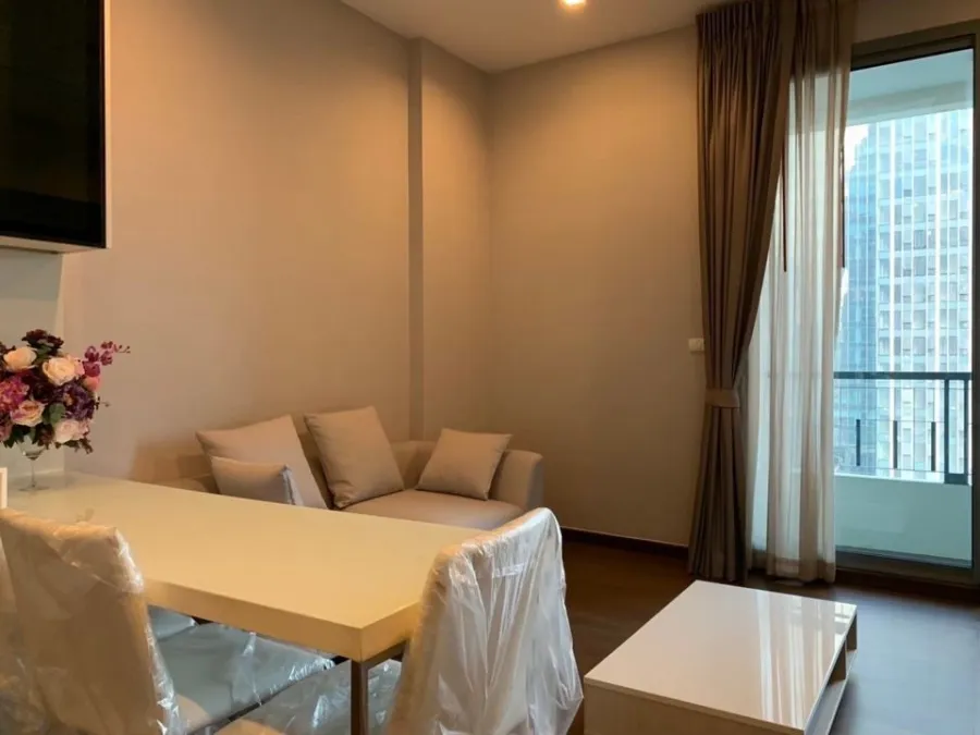 Condo for rent Q Asoke, nice room, spacious size with facilities, high floor, city view, do not miss it.