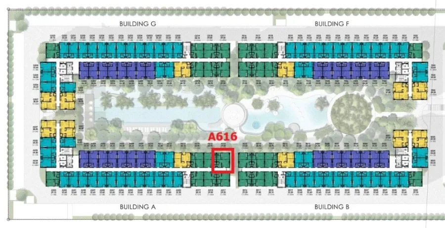 ขายดาวน์ เคฟ ทาวน์ ไอส์แลนด์ ชั้น 6 ห้อง A616 วิวสระ สนใจเป็นเจ้าของ รีบจับจองเลยจ้า