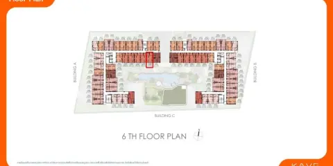 ขายดาวน์ Kave Embryo Rangsit 1 Bedroom Extra ชั้น 6 โครงการดี ทำเลปัง จองเลย