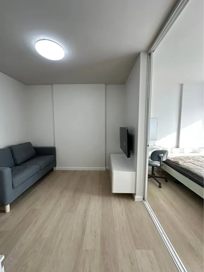 ให้เช่า D condo Ramkhamhaeng พร้อมเครื่องใช้ไฟฟ้าครบชุด + เฟอร์ครบเซต รีบจับจองก่อนพลาด