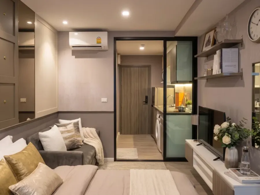 ให้เช่า B Loft Sukhumvit 107 ห้องน่าอยู่ สิ่งอำนวยความสะดวกครบ ลากกระเป๋าเข้าได้เลย รีบจองด่วนๆ