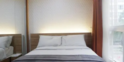 ให้เช่า Happy Condo Ladprao 101 ห้องสวย ระเบียงหันไปทางทิศตะวันออก พร้อมเฟอร์เเละเครื่องใช้ครบ