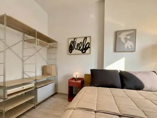 For rent: Rhythm Ekkamai Estate, decorated in a Cozy Modern concept with warm tones, offering a comfortable and spacious living area with plenty of na