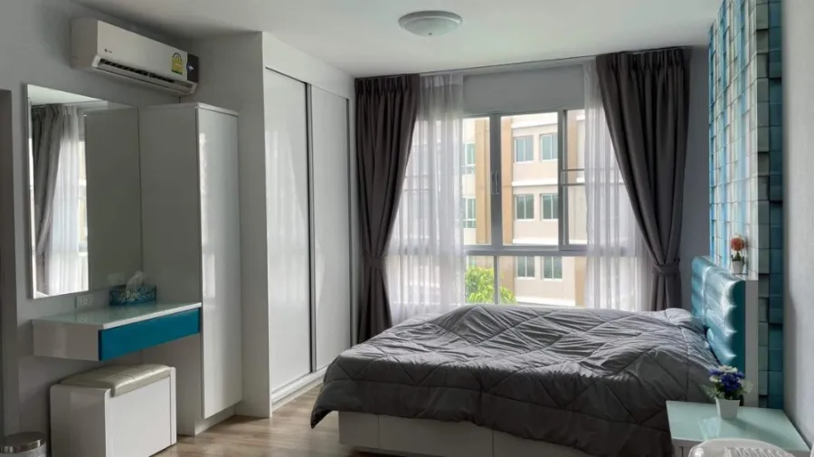 For Rent dcondo Campus Resort Rangsit 2 ห้องสวย ตกแต่งมีไสต์ ได้ทิศเหนือ วิวสระ ไม่ร้อน จองด่วนจ้า