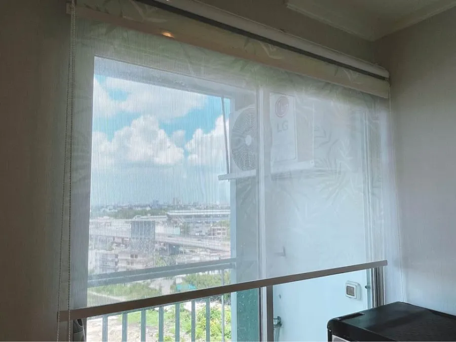 Condo for rent or sale, Lumpini Ville Chaengwattana-Pak Kret, partitioned room, high floor, fully furnished, don't wait.