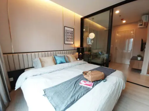 Condo for rent Life Asoke, beautiful room, fully furnished first come first