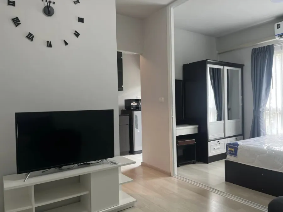 Condo for rent, Union Ramkhamhaeng-Seri Thai, clearly separated rooms, perfectly divided into zones, hurry and reserve today.