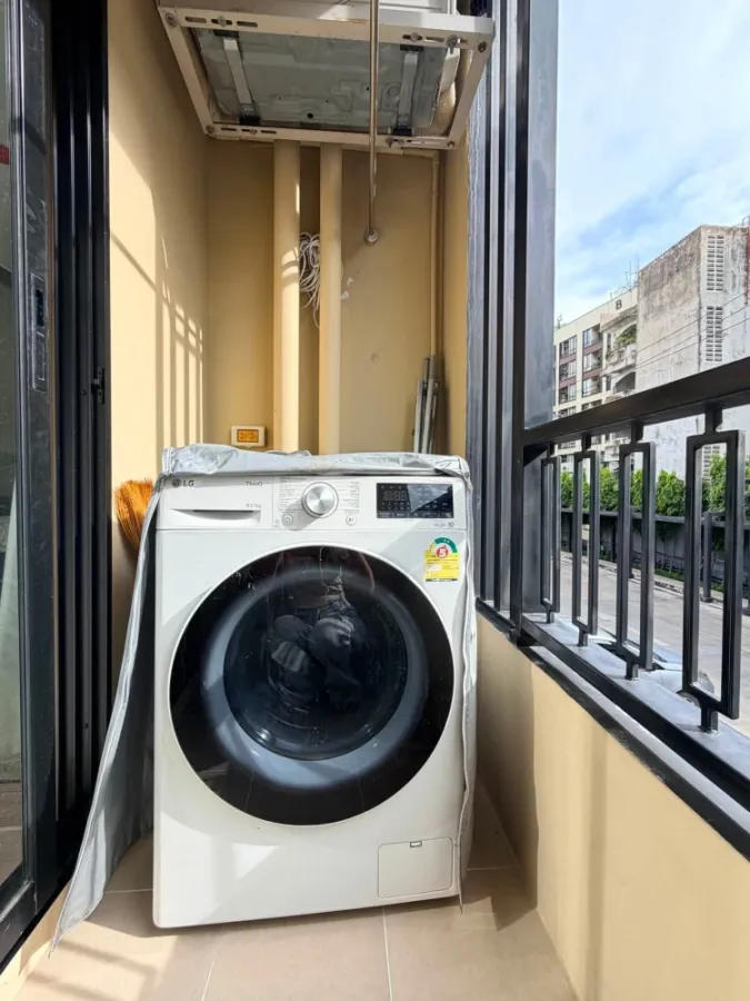 Sale, rent, Plum Condo, Saphan Mai Station, furniture and electrical appliances, good location, don't miss it!!