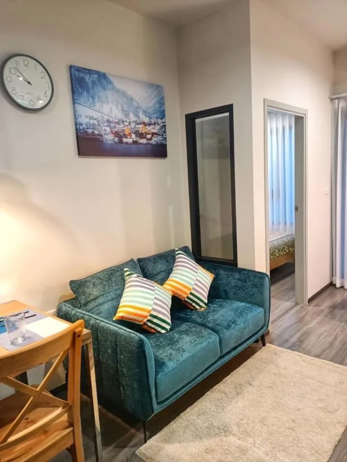 Condo for rent, Ideo Chula Samyan, spacious room, view of the Mahanakhon building, 5th floor, hurry to book before you miss it.