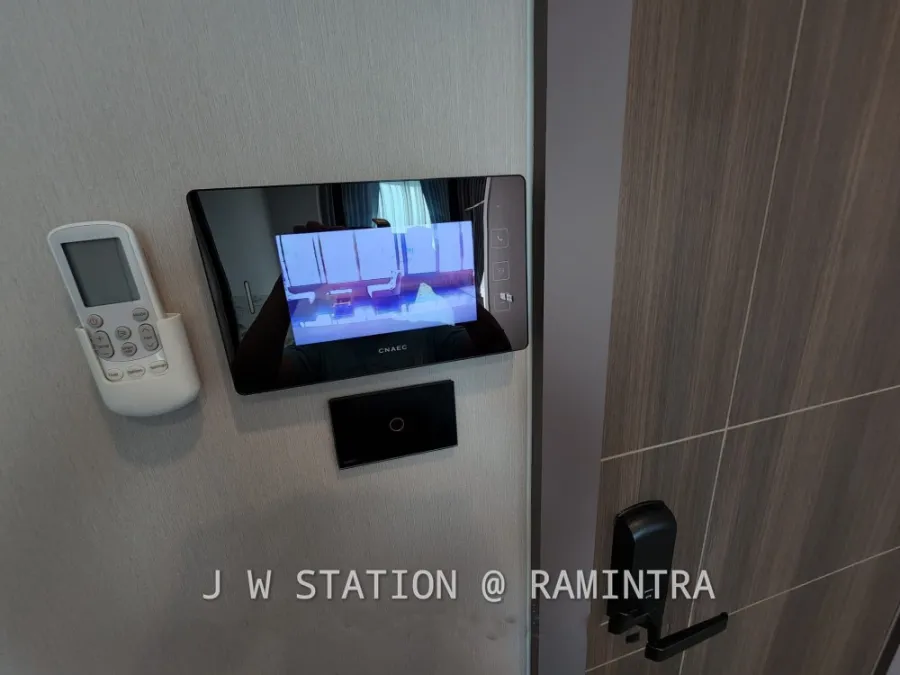 Condo for rent, JW Station @ Ramindra, new room, new furniture. New appliances ready to move in
