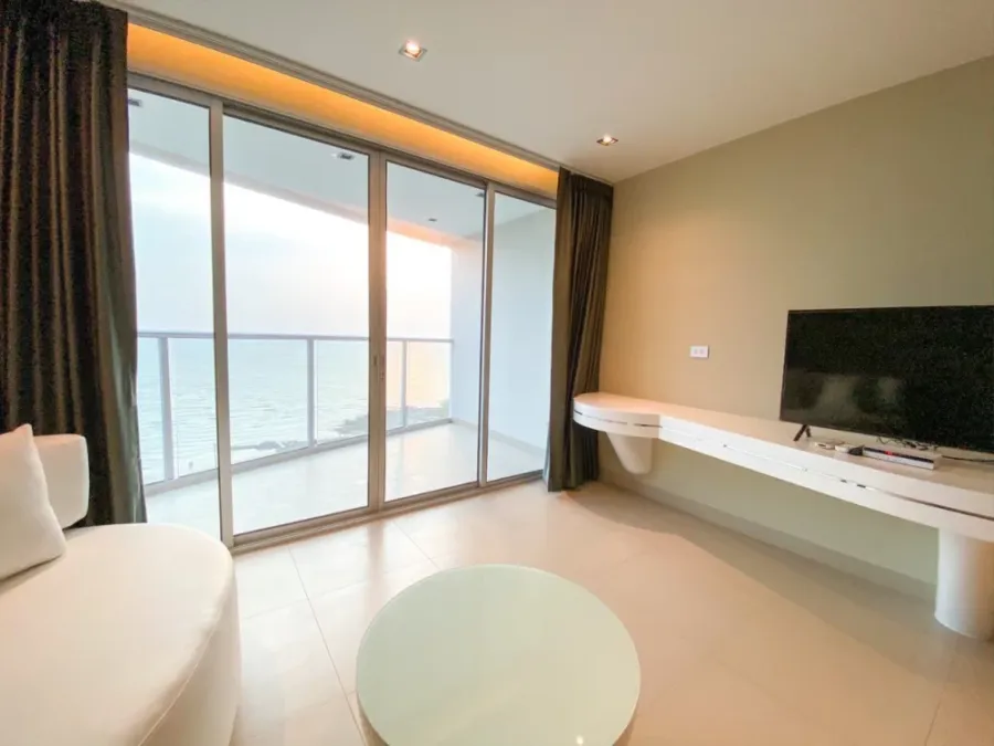ให้เช่า Sands Condominium Pattaya ห้องพร้อมอยู่ วิวทะเล ห้องโทนสีขาวสะอาดตา ดีแบบนี้รีบจองเลย+++
