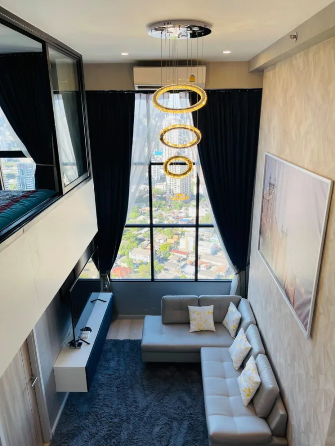 Condo for rent in Knightsbridge Prime Sathorn, Duplex room, high floor, beautiful view, do not miss