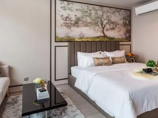 Condo for rent: life ladprao, studio room, beautiful decoration, brand new room Ready to move in, book now