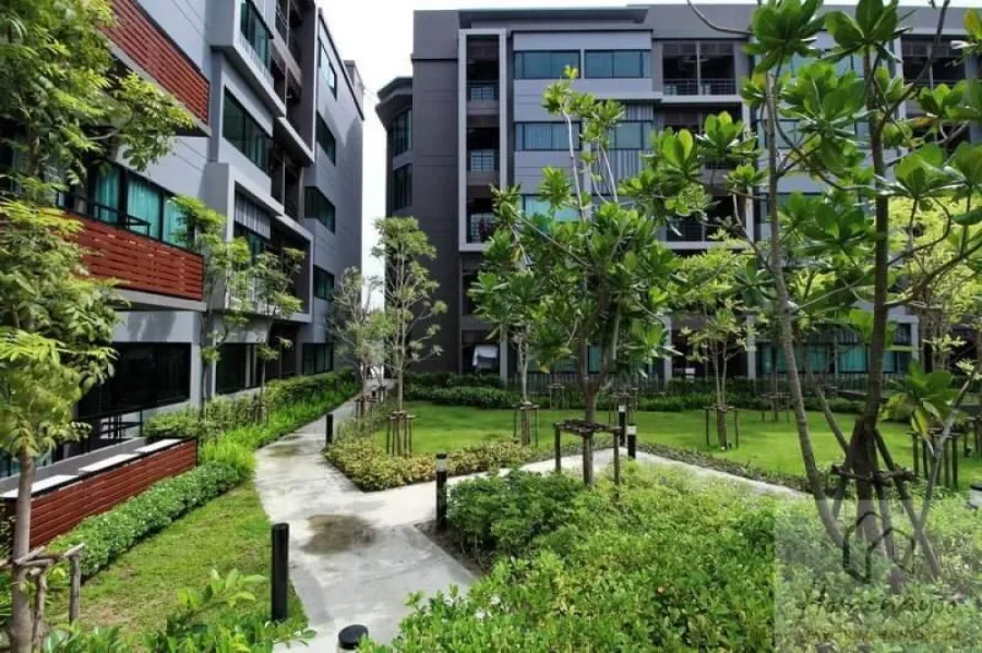 Sale with tenants, Condo Via 7 Bangna by Apasiri, room size 29 sq m., Building E, 2nd floor (garden view), move now!!