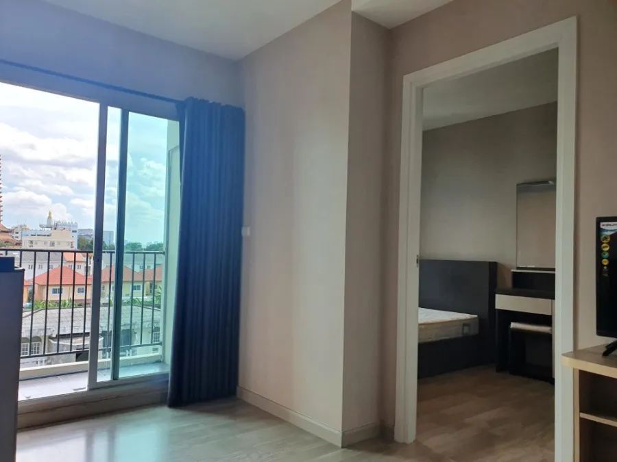 ขาย/ให้เช่า Plum Condo Chokchai 4 ชั้น 5 สูงกำลังดี เฟอร์นิเจอร์ครบ มีเครื่องซักผ้าอย่างดี จองเลยจ้า