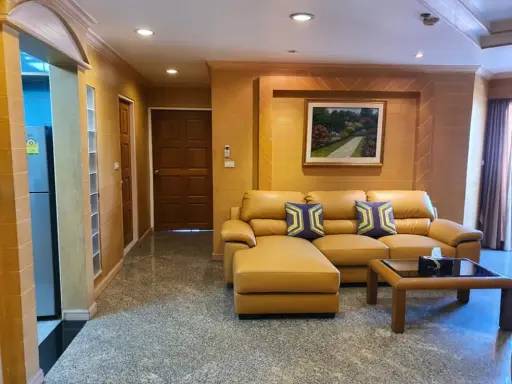 For rent, Witthayu Complex, 2 bedrooms, 2 bathrooms, ready to move in, can raise pets** Convenient transportation, don't wait!!