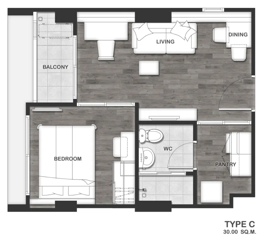 Condo for rent, The Excel Groove Lasalle, 52 positions, large garden view, can't miss it.