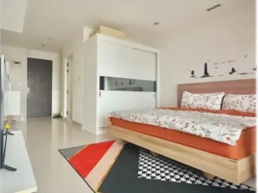 For rent: Casa Condo Asoke-Din Daeng, Studio room, 25th floor, Baiyoke Building, fully furnished, move in now