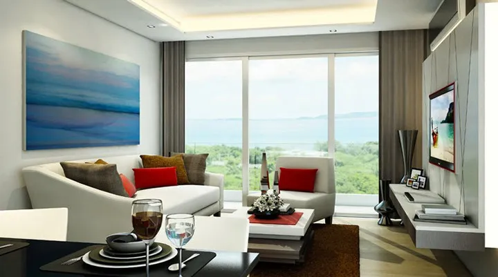 ให้เช่า The peak towers ห้องชั้นสูง วิวทะเล เฟอร์พร้อม ห้องกว้าง รีบจองเลย+++