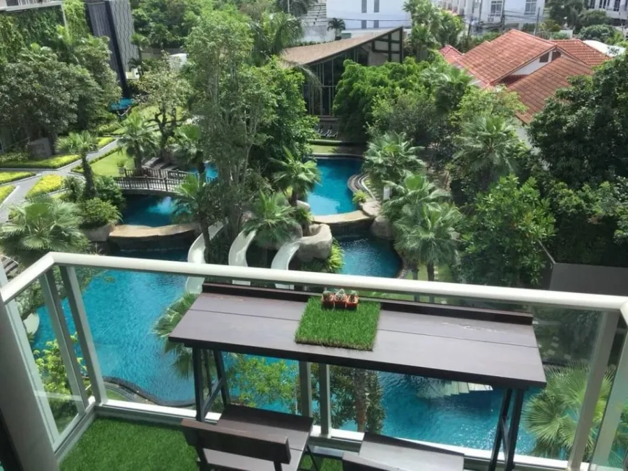 ขาย ให้เช่า The Riviera Wong Amat Beach 1 ห้องนอน 1 ห้องน้ำ มาพร้อมเฟอร์ครบครัน หิ้วกระเป๋าเข้าอยู่ได้เลยจ้า
