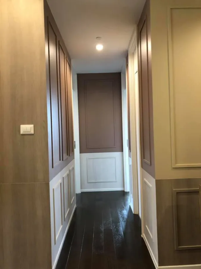 Wow, very beautiful room, for rent, The St. Residences Condo, corner room, beautiful room decoration. Excellent built-in wall. Book now.
