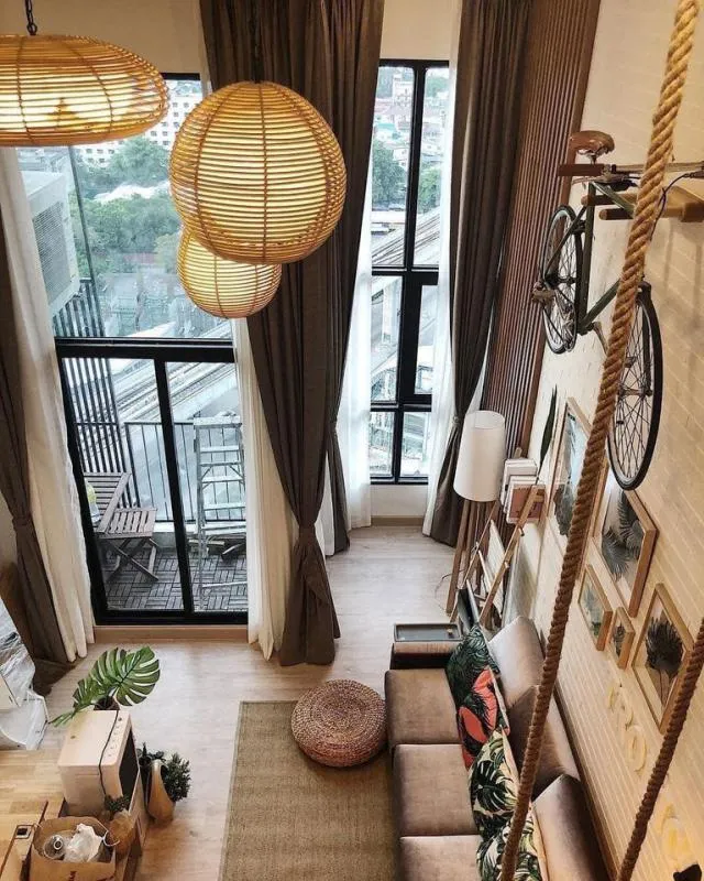 ให้เช่า คอนโด Knightsbridge Duplex Tiwanon ห้องตกแต่งสไลต์ tropical ลมดี ราคาไม่แรง พร้อมอยู่ รีบเลย