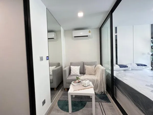 For rent Kave Seed Kaset ห้อง ตู้เสื้อผ้า built-in อย่างดี ห้องโปร่งโล่ง น่าอยู่สุดๆ อย่าช้า จองๆๆ
