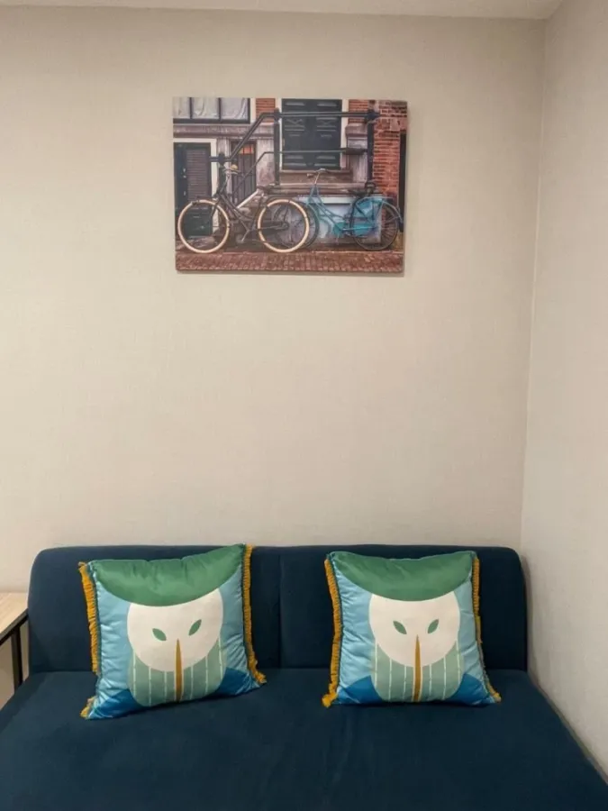 For rent: Plum Condo Rangsit Alive Phase 1, 8th floor, not very high, separate rooms, outside view, quiet, hurry and book now.