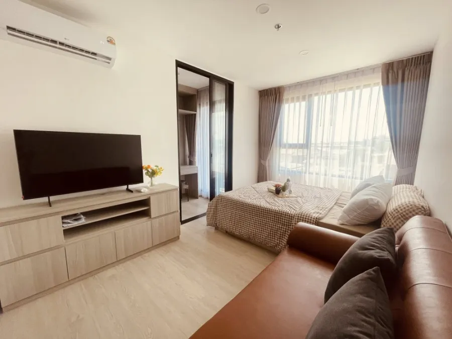 ให้เช่า ORIGIN Plug & Play E22 Station ห้องสตูดิโอ พร้อม walk in closet แต่งเฟอร์ครบพร้อมเข้าอยู่ทันที
