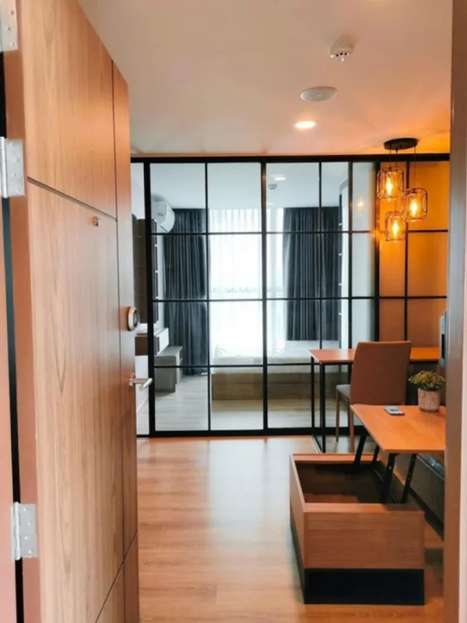 Condo for rent, The Cube Loft Ladprao 107, private Rim room, fully furnished, built-in, hurry to reserve