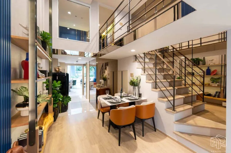 Condo for sale, Culture Chula, 17th floor, duplex room, with an open view, very comfortable to the eyes. You can't miss booking it.