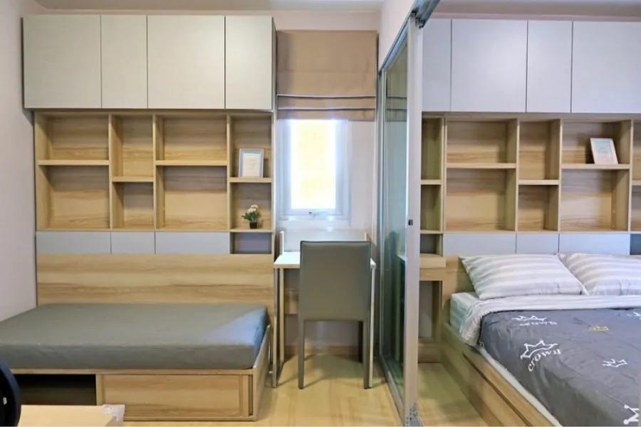 For rent, Plum Condo Chaengwattana Station, this room is very popular. Fully decorated with built-in Premium grade furniture. Book now.