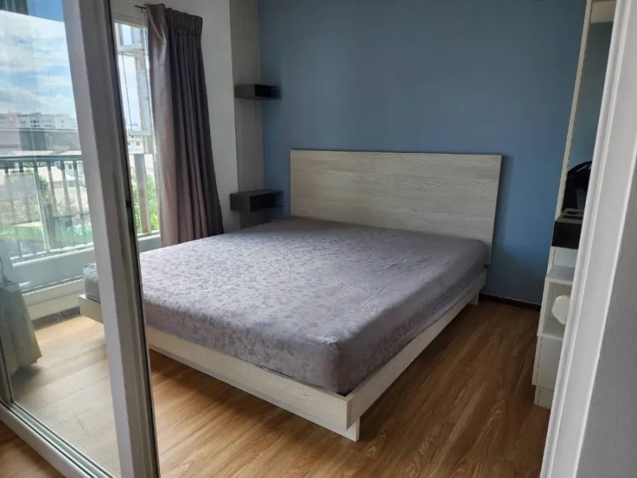 Condo for rent, The Key Chaloem Phrakiat Rama IX, newly renovated room, fully furnished, easy to travel, don't wait.