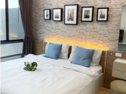 Condo for rent, Ideo BluCove Sukhumvit, beautiful room, fully furnished in one room, can't miss it.