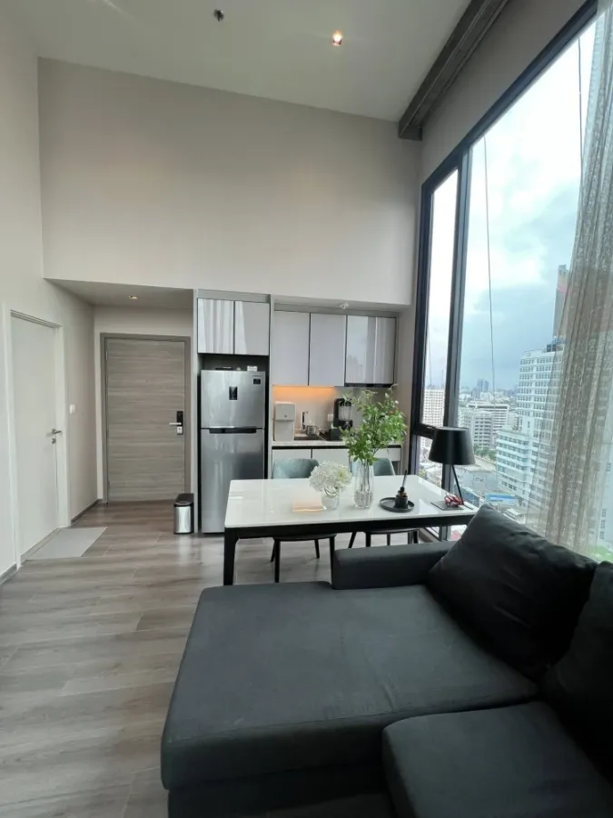 ขาย ให้เช่า คอนโด The Reserve Phahol - Pradipat ห้องมุม Duplex เพดานสูง ชั้น 16 วิว 2 ด้าน กระจกเต็มบาน ไม่บล็อควิว จองเลย