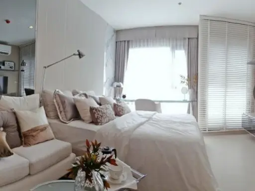 Condo for sale, Rhythm Sukhumvit 36-38, 10th floor, high building view, no block view, ready to move in, grab it !!