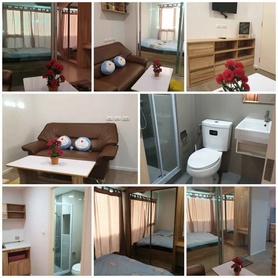 For sale, for rent, Happy Condo Don Mueang The Terminal, fully furnished in the room, ready to move in, reserve now.