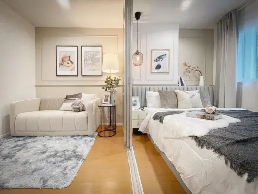 For sale Lumpini Mega City Bangna, beautifully decorated room, cozy, minimalist, extremely minimalist, minimalist type, reserve now. images